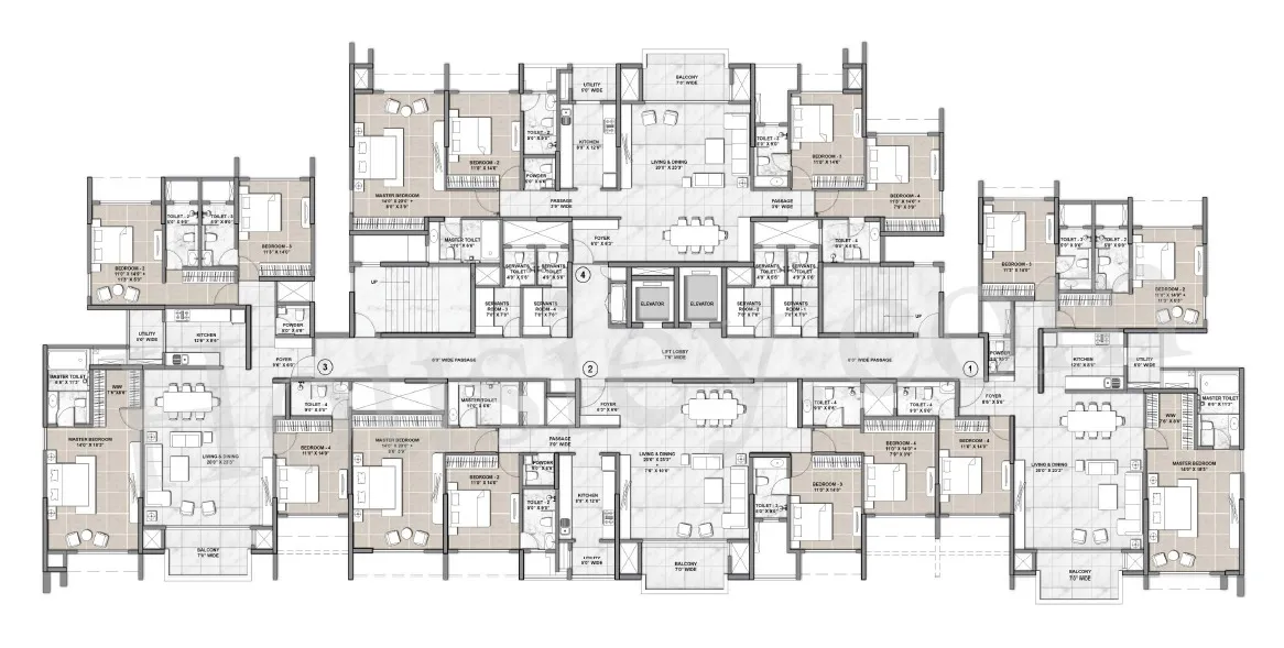 Lodha Belmondo Floor plan 4